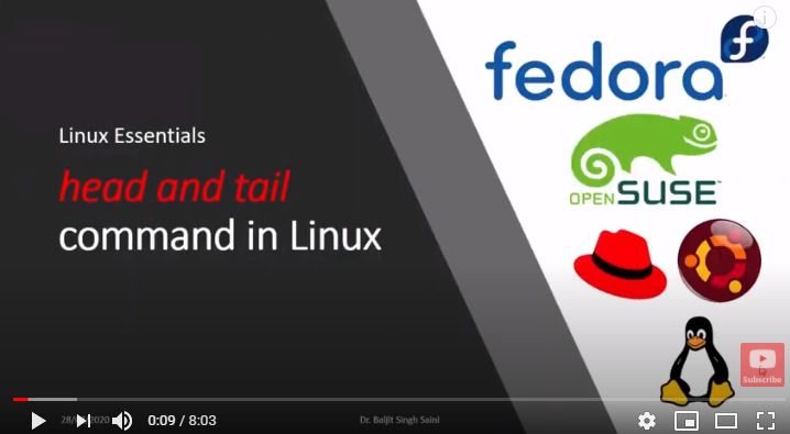 How to use head and tail command in Linux